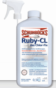 Schimmel entfernen in Fugen und auf Fliesen mit Schuhböcks Ruby CL